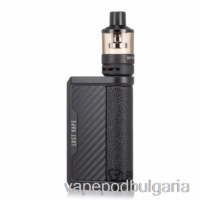 Vape Течности изгубен Vape Centaurus Q200 стартов комплект [podtank] черни въглеродни влакна